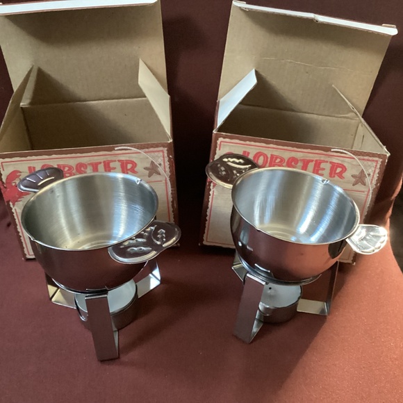Lobster Bake Butter Warmer Bundle 2 tea lights included New without tag - Picture 4 of 6